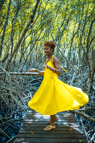 Tobago Dress in Yellow