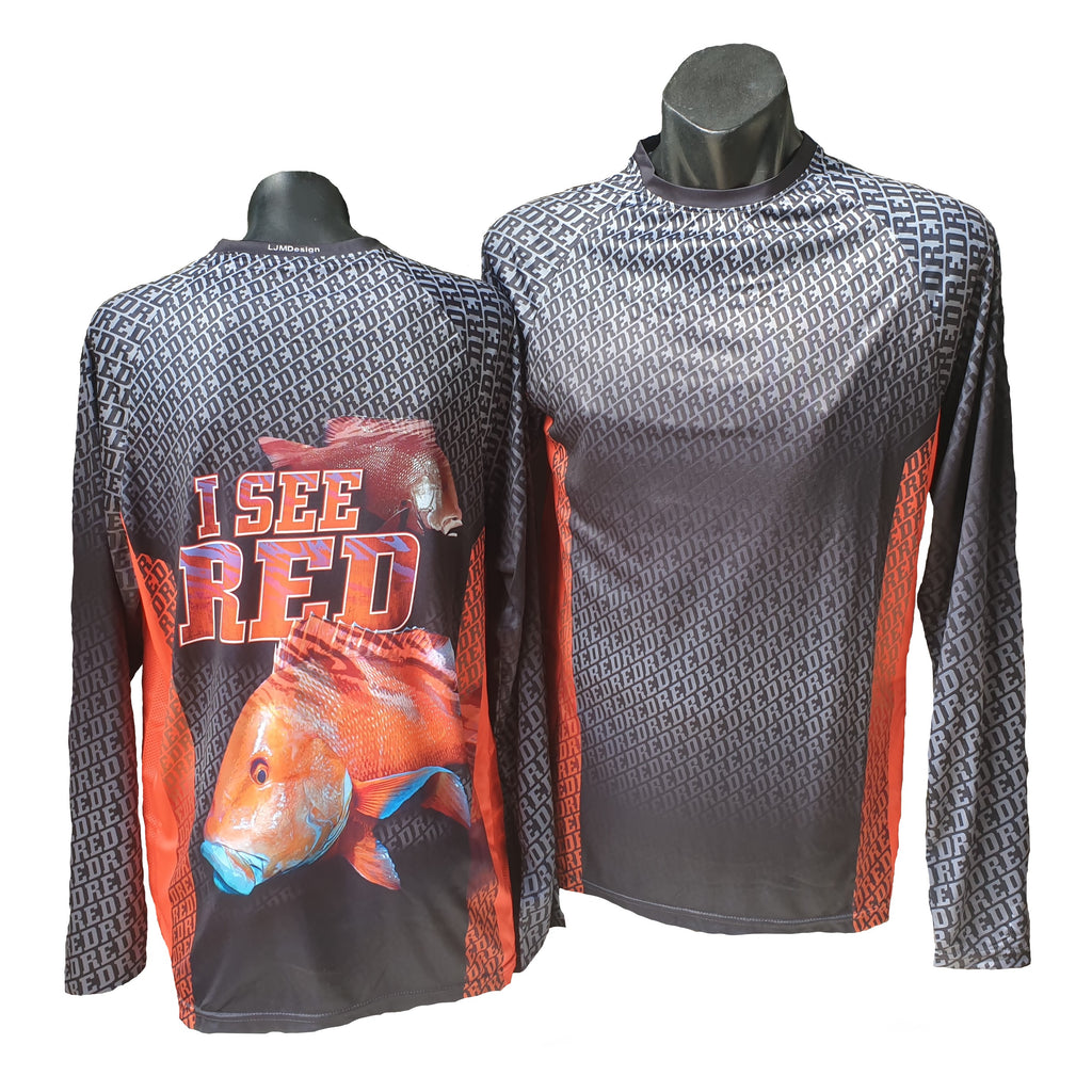 Red Emperor Long Sleeve Fishing Shirt - AEGIR APPAREL