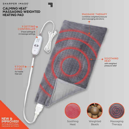 Sharper Image Calming Heat Deluxe Massaging Neck Wrap