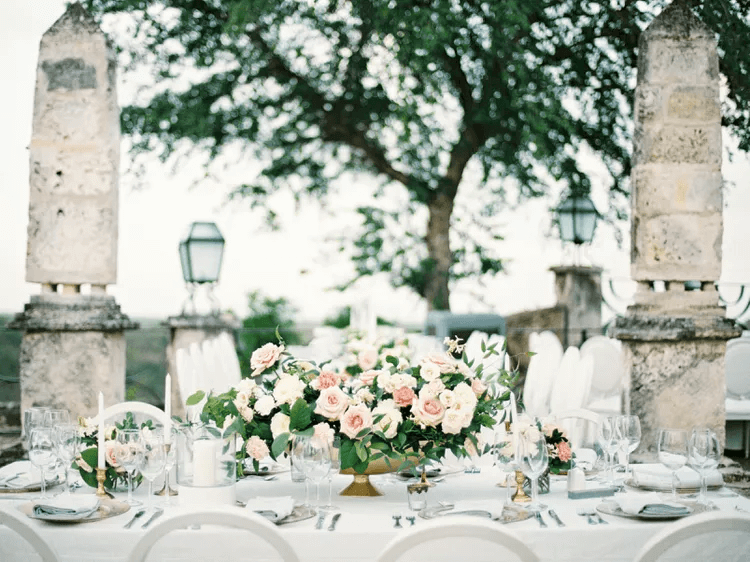 floral wedding centerpiece vase