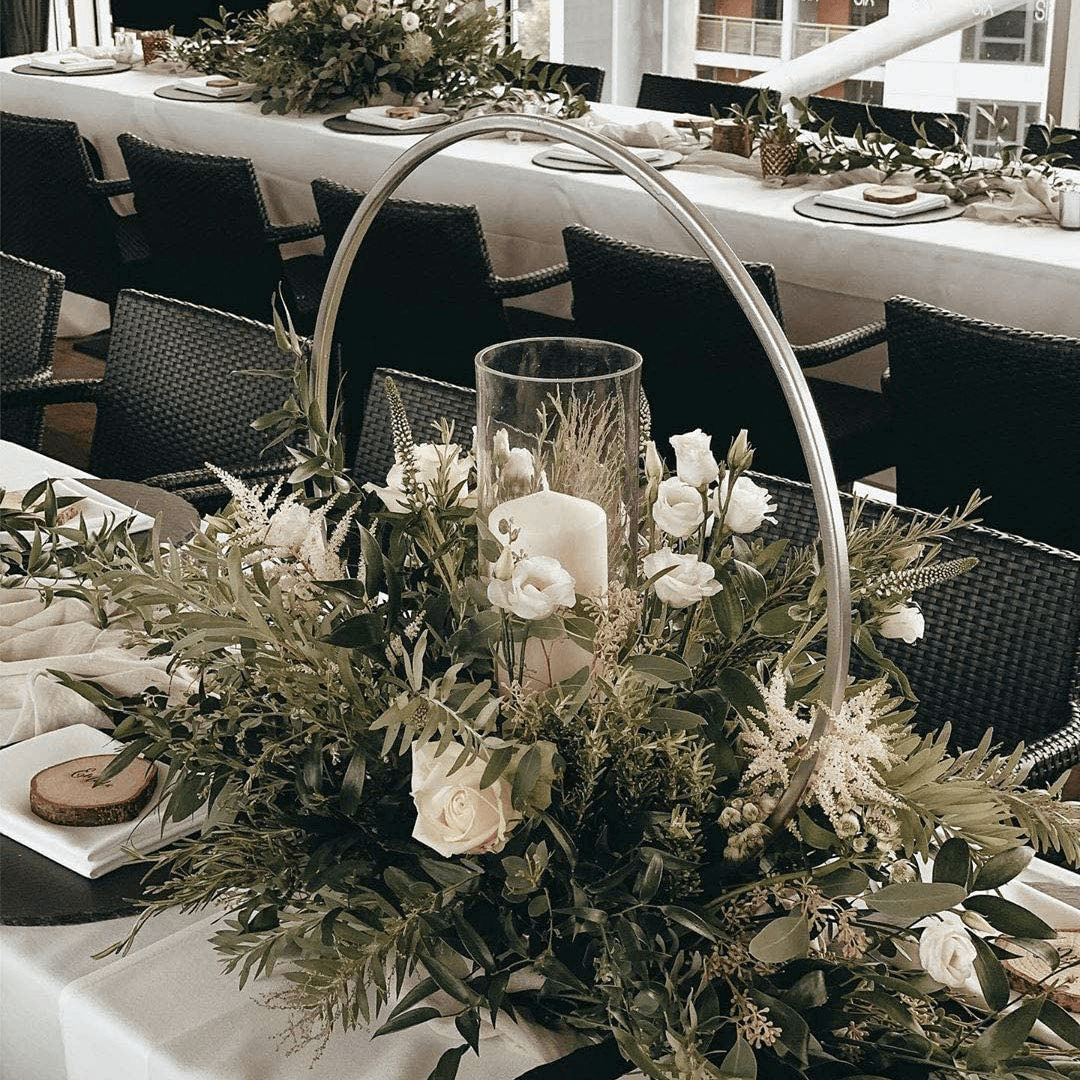 greenery centerpieces for wedding tables