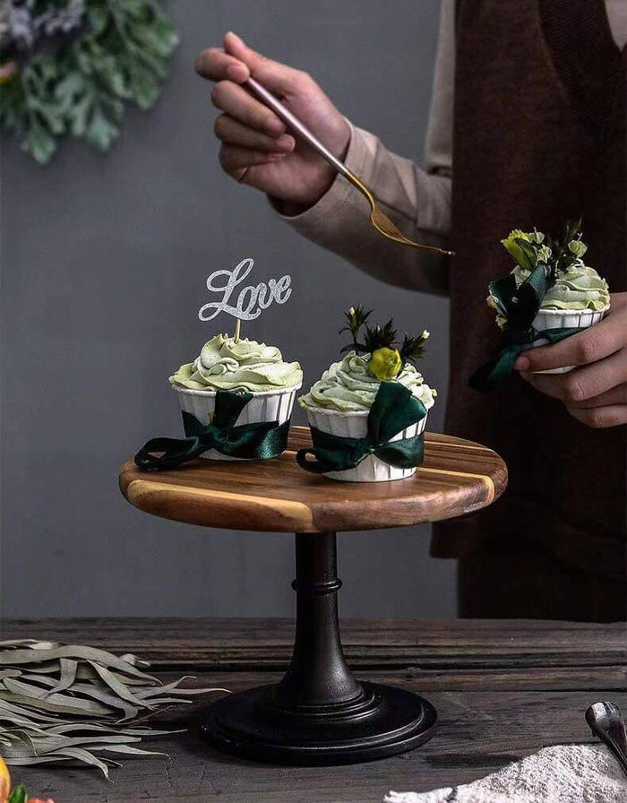 wooden cupcake stand