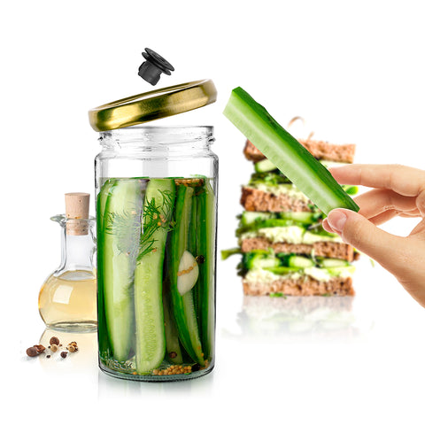 pickle cucumber-vacuum pickling-nanostopper-vacuum jars-vacuum saving-fast picling