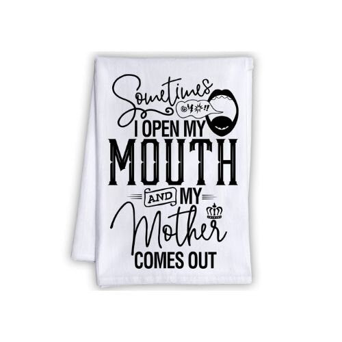 Instant Mom Add Coffee - Funny Kitchen Towels with Sayings, Funny