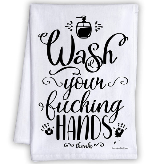 True Friends Don't Care if Your House is Dirty - Tea Towel - Lone Star Art