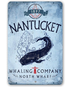 Nantucket Whaling Company - Metal Sign | Lone Star Art.