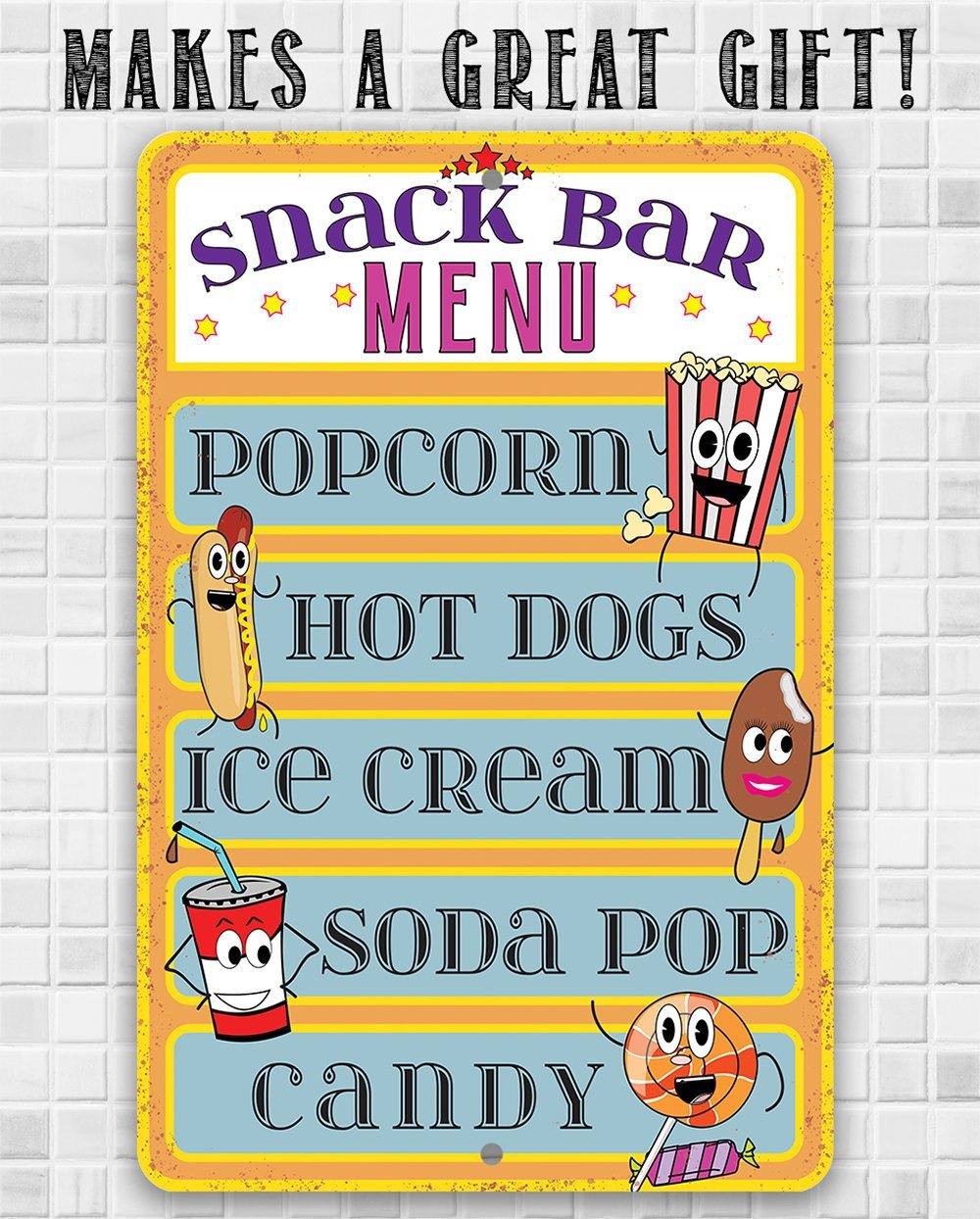 snack bar signage