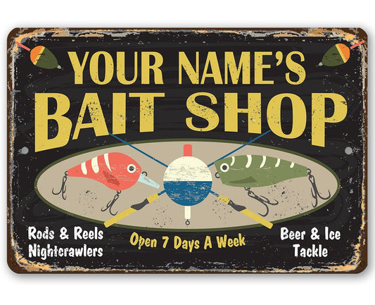 Bait and Tackle Wood Sign, Bait Tackle Decor, Custom Bait Shop