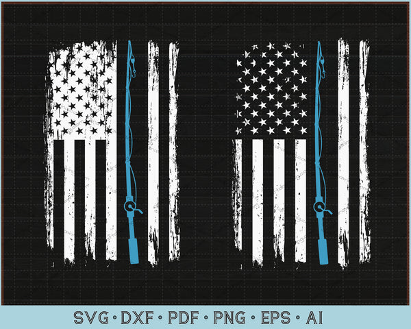 Free Free 168 Fishing American Flag Svg SVG PNG EPS DXF File