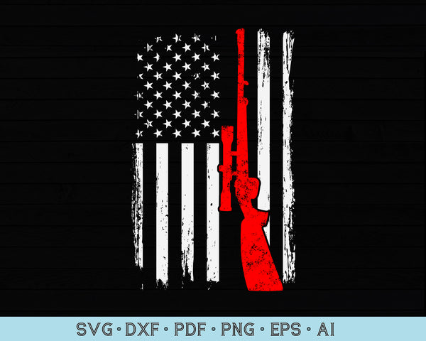 Download Distressed American Hunting Flag SVG files - CraftDrawings