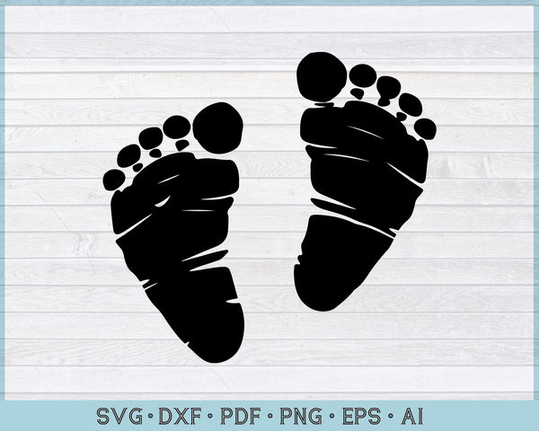 Free Free 147 Silhouette Baby Footprint Svg SVG PNG EPS DXF File