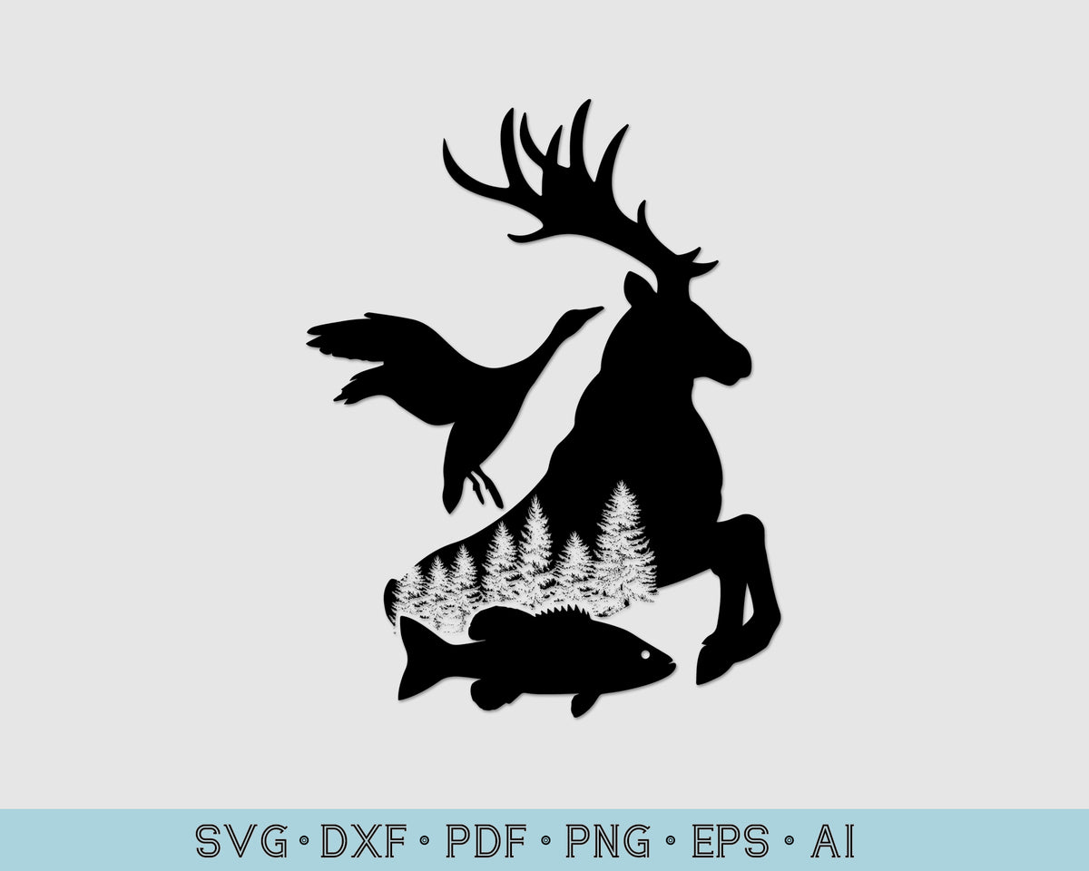 Free Free Hunting Fishing And Country Music Svg 390 SVG PNG EPS DXF File