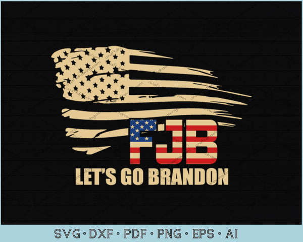 FJB Lets Go Brandon Digital Art by Jean Descote - Pixels