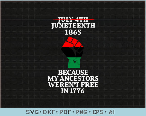 Download Juneteenth Ancestors Black African American Flag Pride SVG ...