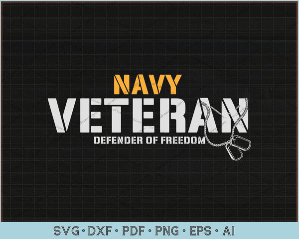 Download Navy Veteran Defender Of Freedom Svg Files Craftdrawings