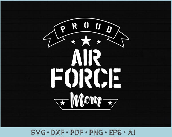 Download Proud Air Force Mom Svg Files Craftdrawings