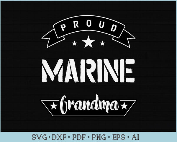 Download Proud Marine Grandpa Svg Files Craftdrawings