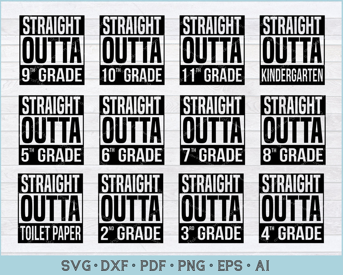 Download Straight Outta Bundle, Pre-K, Kindergarten, 1st-11th ...