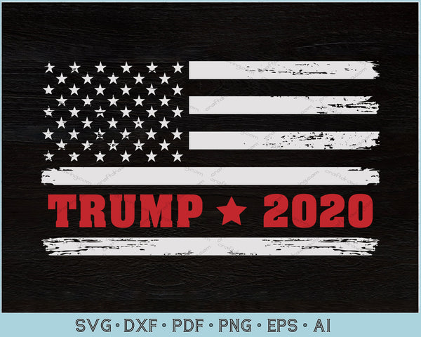 Download TRUMP 2020 USA American Distressed Flag 4th July Patriotic ...