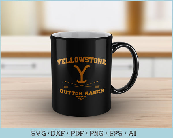 Download Yellowstone Dutton Ranch Montana Established 1886 SVG ...