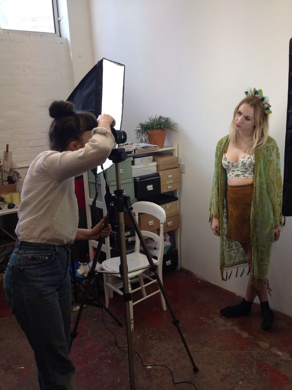 Wolf & Moon | Behind the Scenes of Headpiece Photoshoot