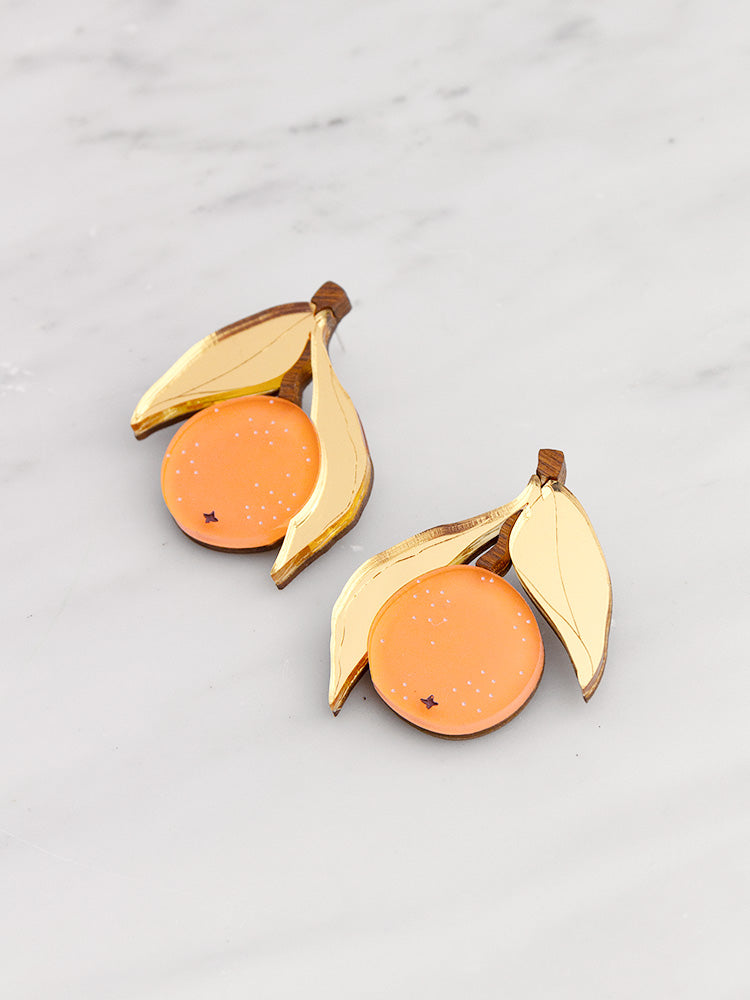 Orange Earrings