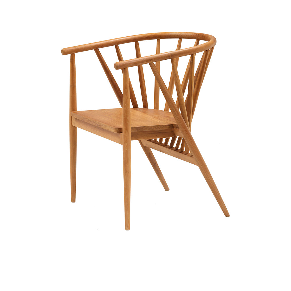 shaker dining chair in teak