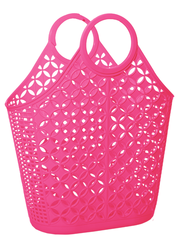 Retro Basket Jelly Bag - Pink – Cheeky Plum