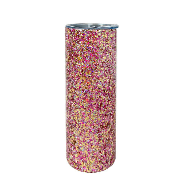 Packed Party Little Letters Confetti Water Bottle with Straw