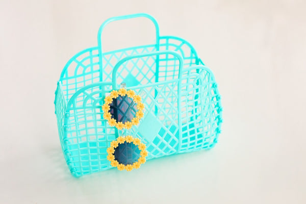 Olive Large Retro Basket Jelly Bag – Little Pop Color Shop