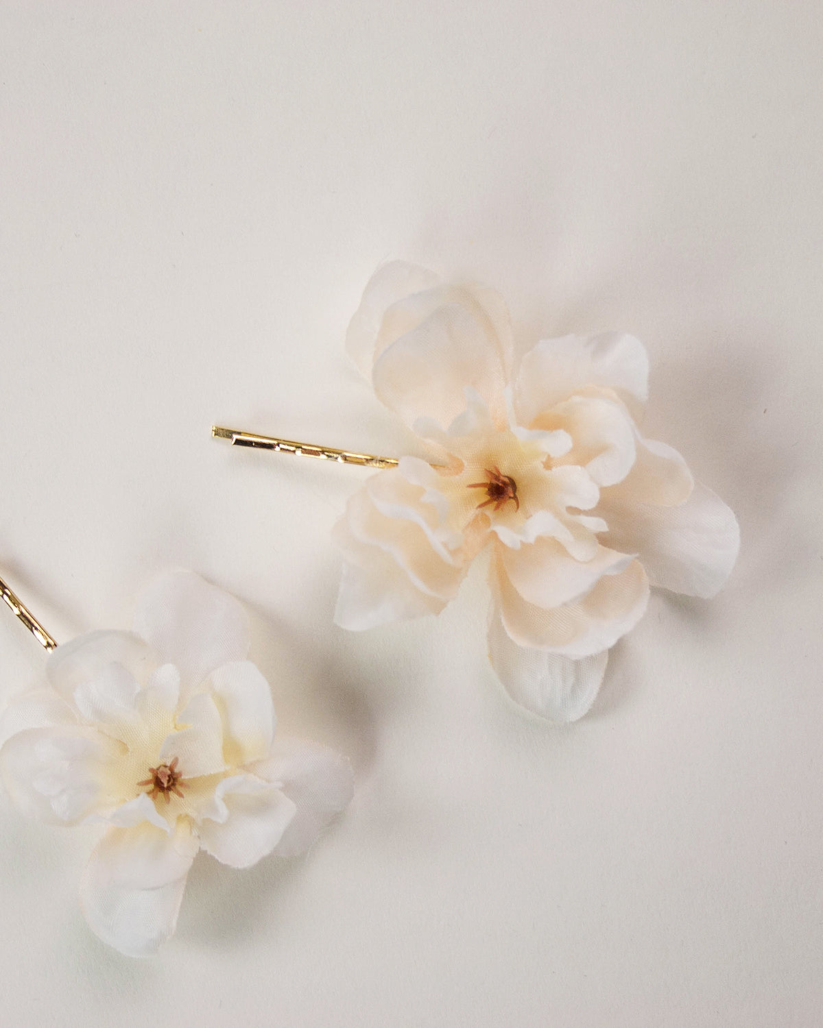 real looking flower hair clips