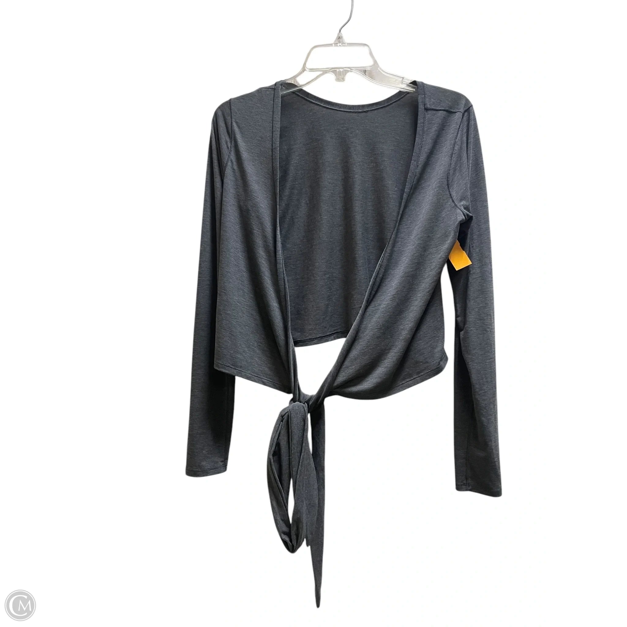 Athletic Top Long Sleeve Crewneck By Lululemon In Grey, Size: M