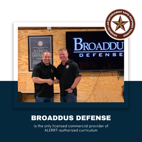 Dr. J. Pete Blair, Executive Director of ALERRT, and Jeff Broaddus, President of Broaddus Defense