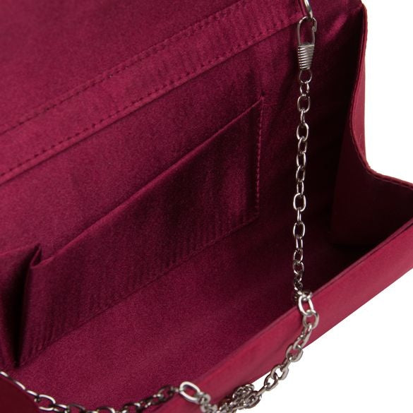 Tijd Memo douche Aimy clutch Bordeaux rood – Dresses Boutique
