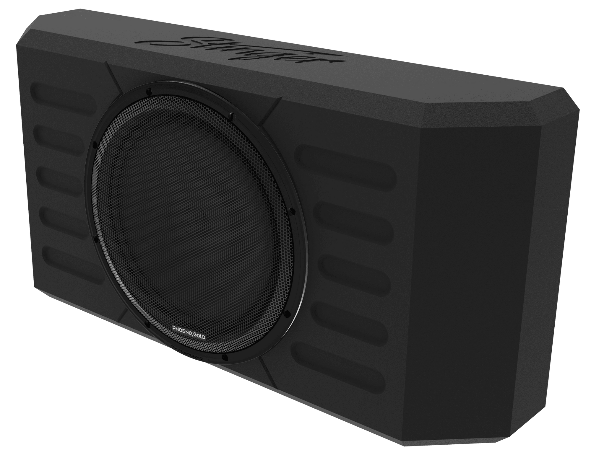 Swing Gate-Mounted 12-Inch Subwoofer Enclosure for Jeep Wrangler JK/JK -  Phoenix Gold