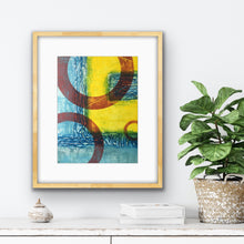 Load image into Gallery viewer, Colourful Abstract Limited Edition Collagraph Print (I-2/20)
