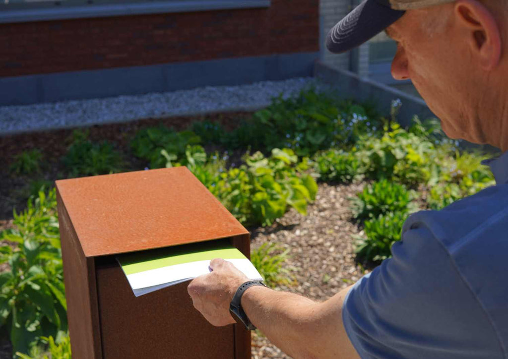 Cortenstahl Briefkasten