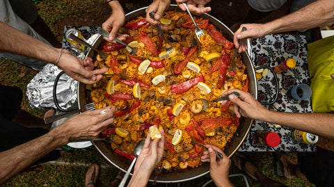 Getting together over paella
