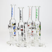 9.5" XTREME 2-in-1 glass Bong with honeycomb diffuser [XTR302]_0