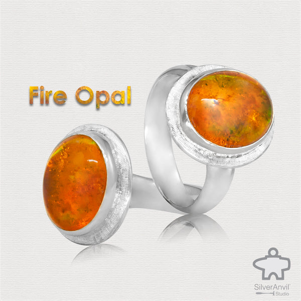 Custom Fire Opal Ring