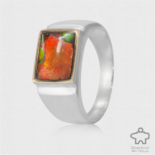 Ammolite Ring