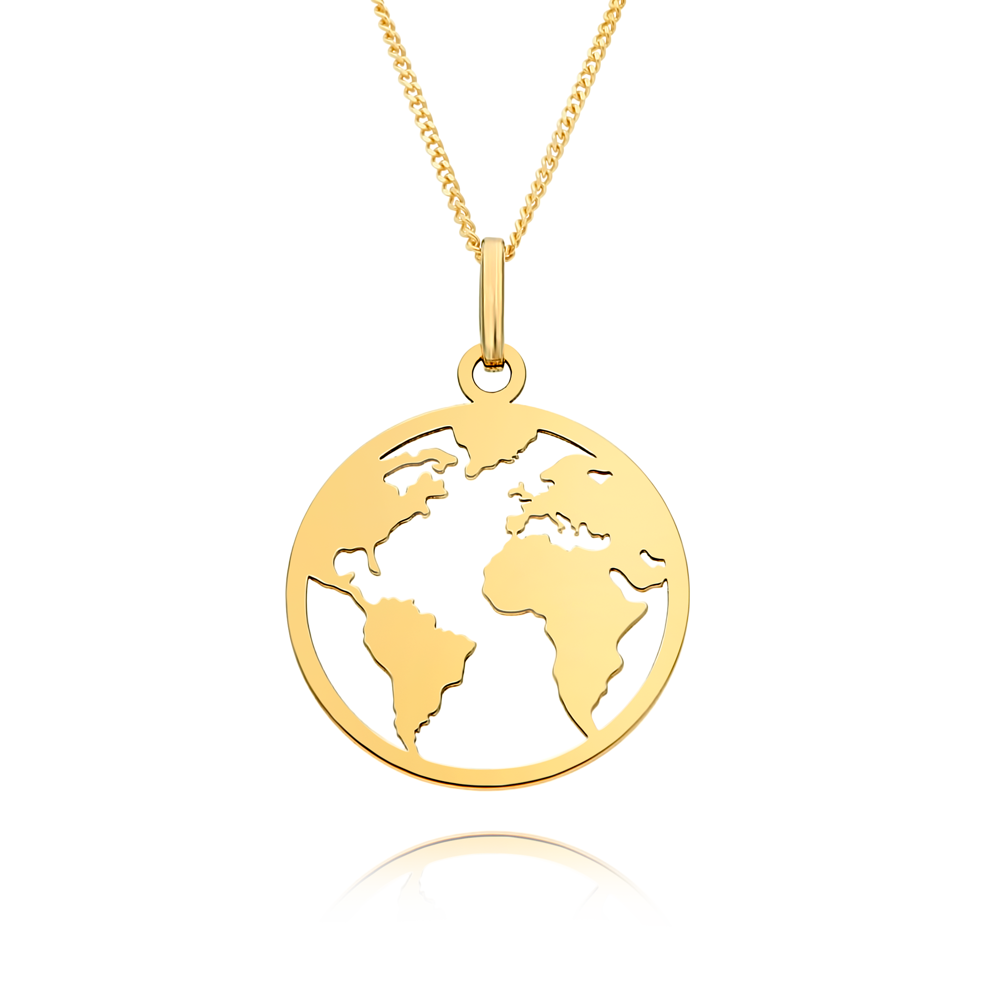 Gold World Map Pendant Appleby Jewellers Dublin