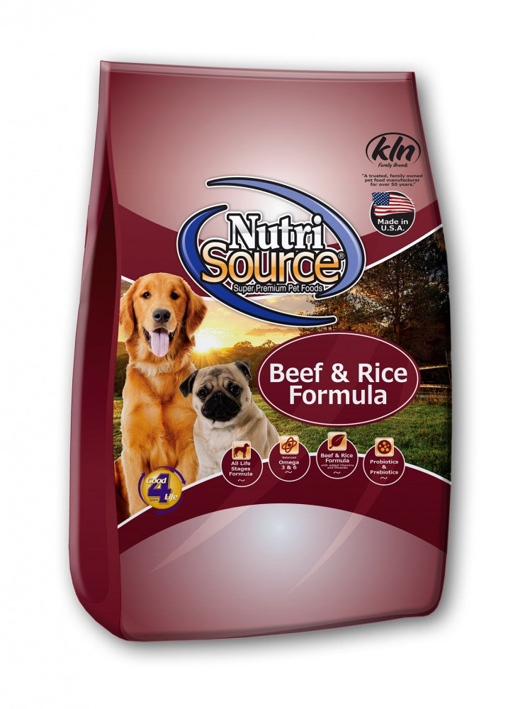 NutriSource Beef & Brown Rice Recipe Dry Dog Food ...