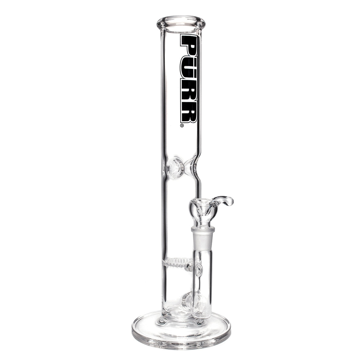 16" Straight Honeycomb Glass Water Bong – Purr Glass