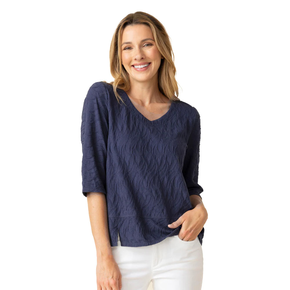 Cascade Cotton Elbow Sleeve Tee
