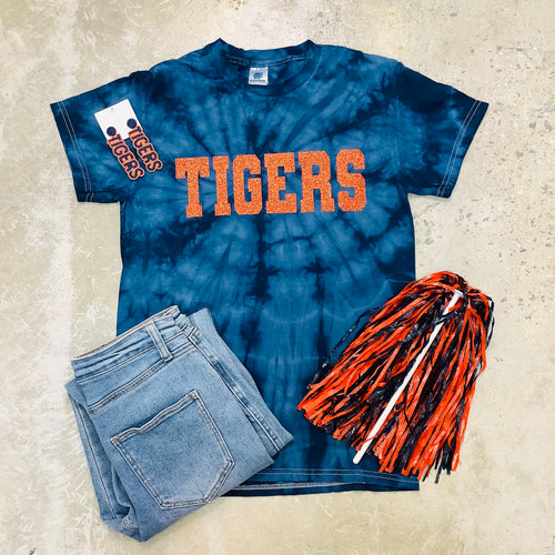 Detroit Tigers Tie-Dye T-Shirt - Navy Blue