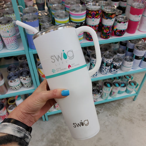 Swig Touchdown Black + Red Mega Mug