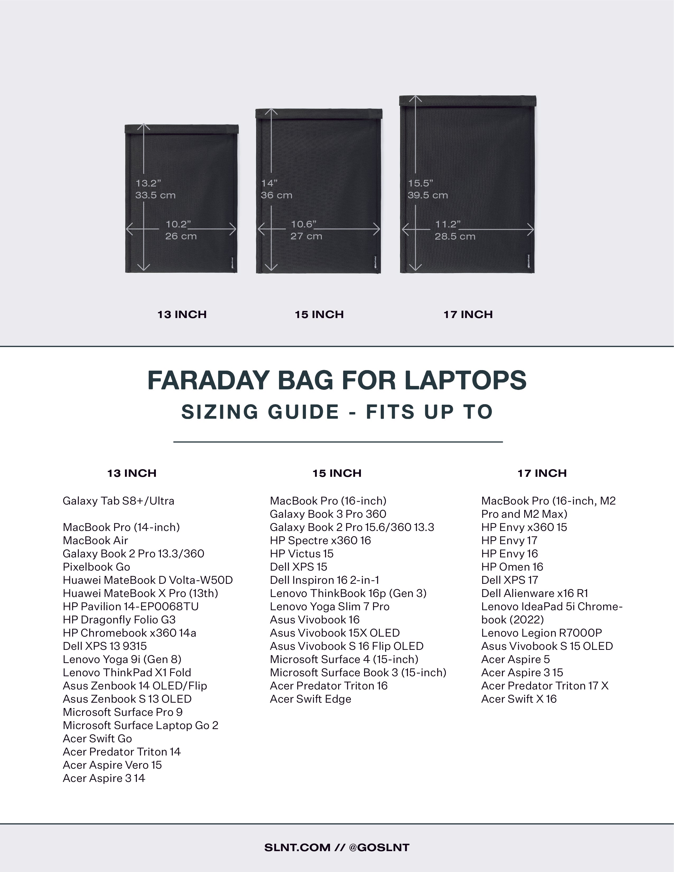 Faraday Bag for Laptops