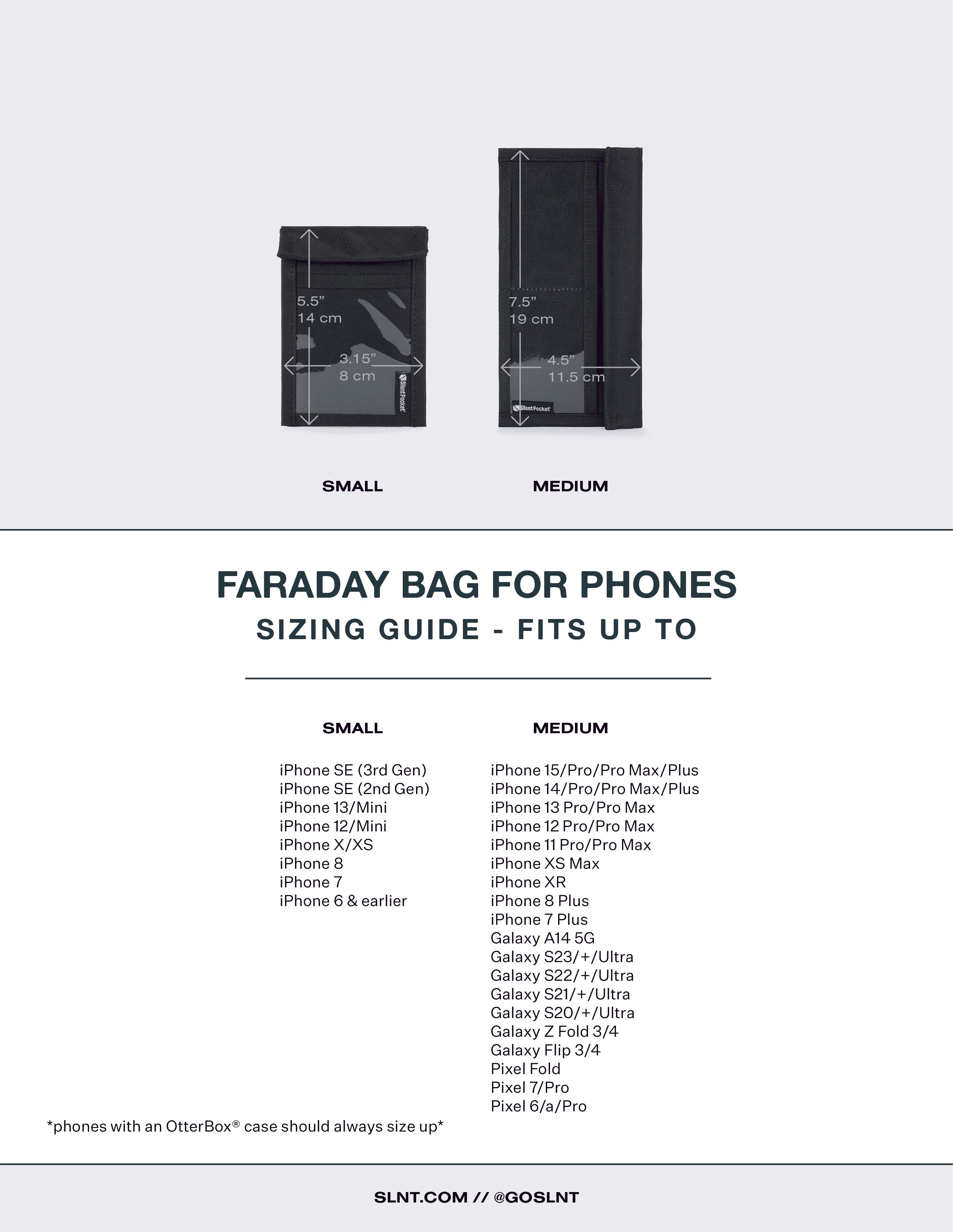 Faraday Bags for Phones - SLNT®