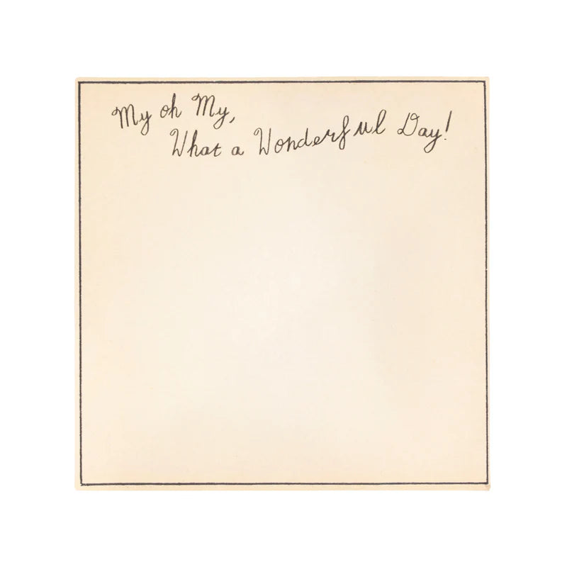 What a wonderful day, small notepad